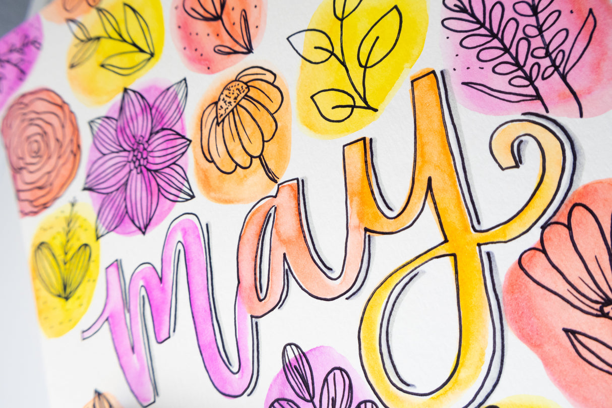 Blended Wonders: Simplified Watercolor Lettering for Journaling Magic with Emily Solis