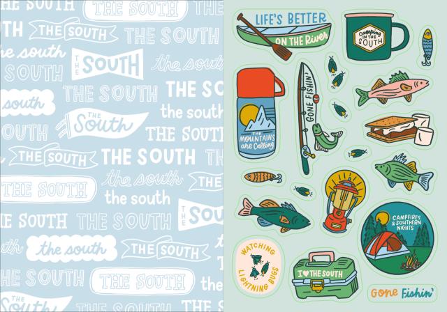 I Love the South Sticker Book