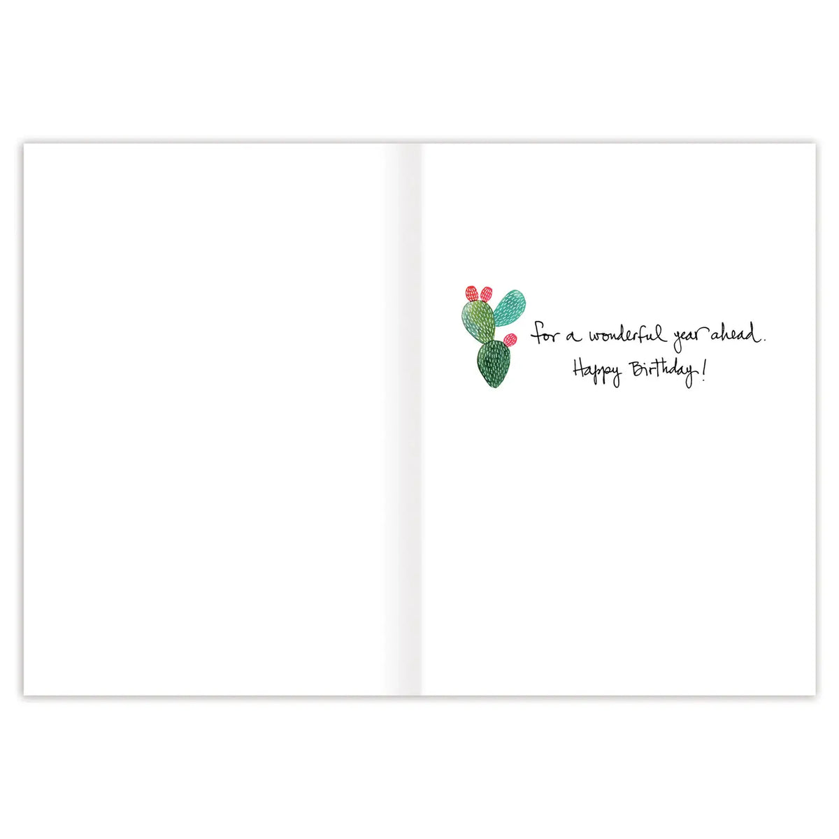 Inside verse: For a wonderful year ahead. Happy Birthday!