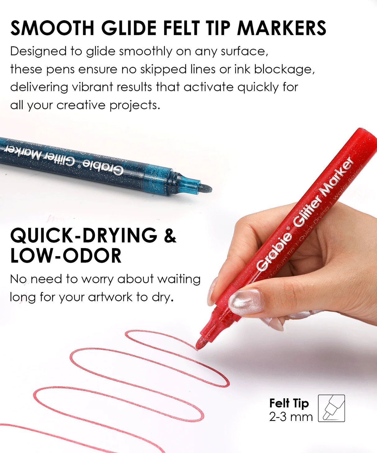 Get ready to shine with the Glitter Acrylic Paint Marker Set of 24. This stunning collection is perfect for adding a shimmering touch to any project. Whether you're creating eye-catching art or simply adding flair to everyday notes, these markers are designed to deliver vibrant, sparkling results with every stroke.