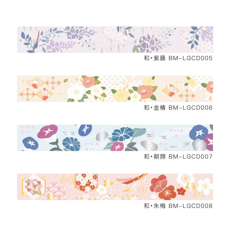Japanese Gold Camellia Washi Tape
