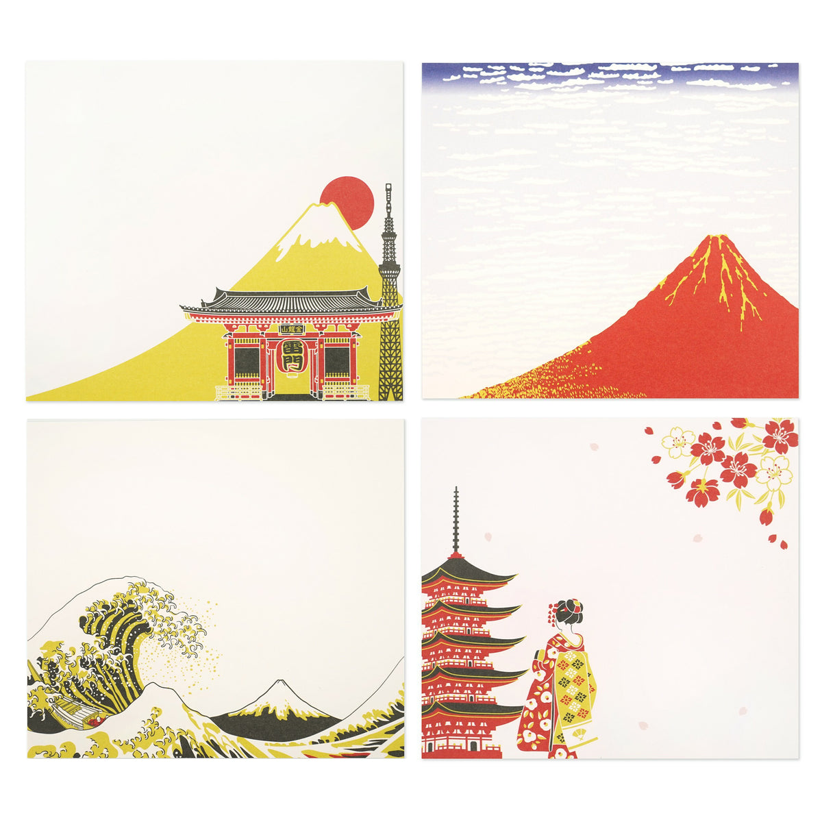 FRONTIA - Japanese Landscapes Block Memo Pad