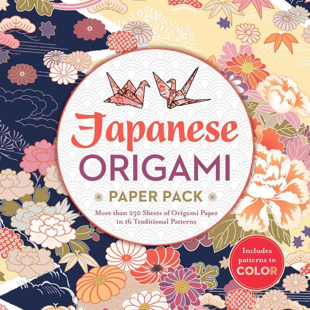 These beautiful Japanese papers will inspire you to create dozens of origami masterpieces. With instructions included for folding a crane and a masu box (a square box for measuring rice), you'll be hooked on this popular hobby in no time. In addition to more than 250 sheets of colorful papers in 16 traditional patterns, there are black-and-white patterned papers to color and fold.
Book includes:
More than 250 sheets of beautiful origami paper in 16 traditional Japanese patterns
Basic folding instructions,