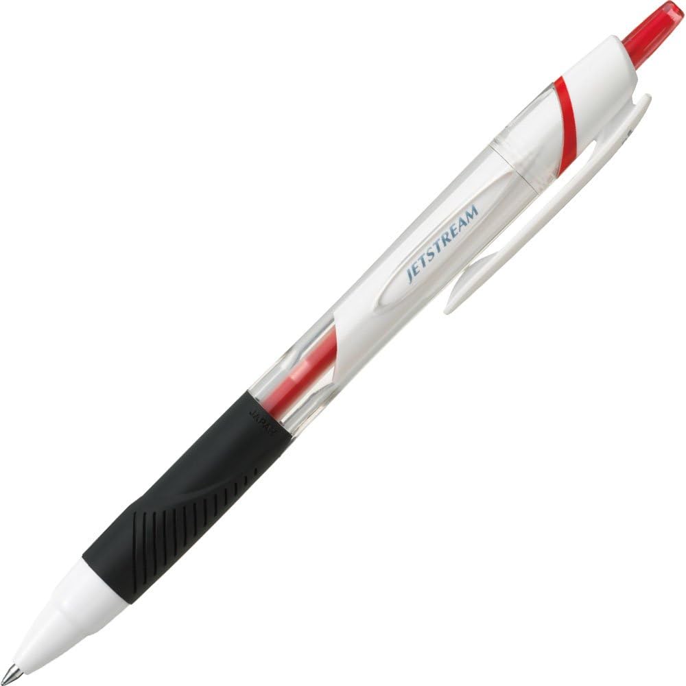 Jetstream Uni Ballpoint Pen Standard - Red, 0.5mm
Addictive smooth writing sensation. Equipped with ultra-low friction Jetstream ink. Compared to traditional oil-based ballpoint pens, the friction coefficient has been reduced by up to 50%. By combining pigments and new color materials, we achieve sharp and intense lines. Additionally, it boasts outstanding quick-drying properties.
Size (approx.) Body: Width 11.3 × Depth 14.8 × Height 139.6mm
Ball: Diameter 0.5mm
Weight (approx.): 9.3g
Ink: Oil-based