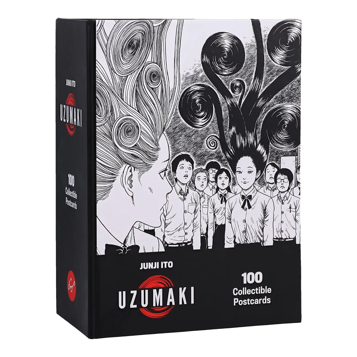Spiral into horror with this deluxe, officially licensed set of 100 collectible postcards from legendary manga author Junji Ito. Each high-quality print showcases iconic artwork from Uzumaki, his bestselling manga series about a town cursed by spirals.
A four-time Eisner Award winner and New York Times bestselling author, Junji Ito has inspired generations of readers and creators with his legendary works of cosmic horror.