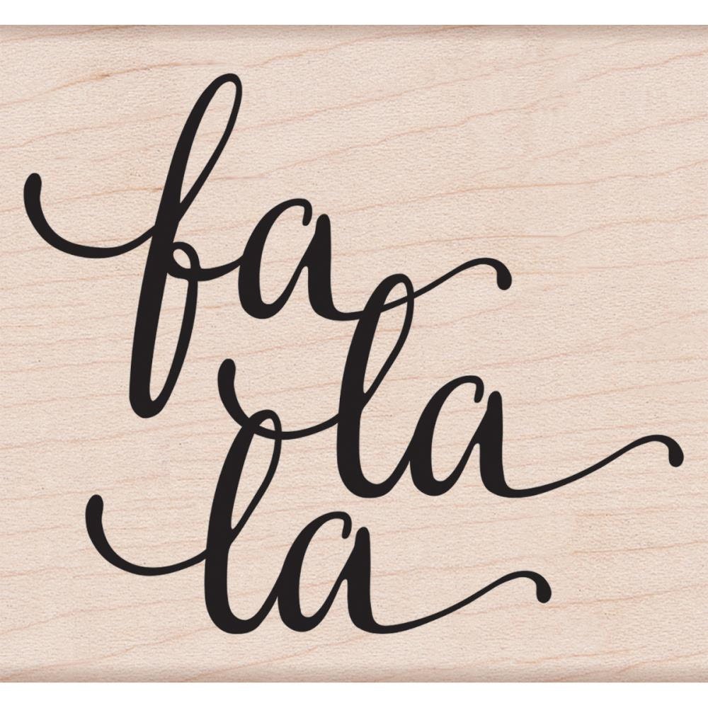 Sello con mensaje Fa La La