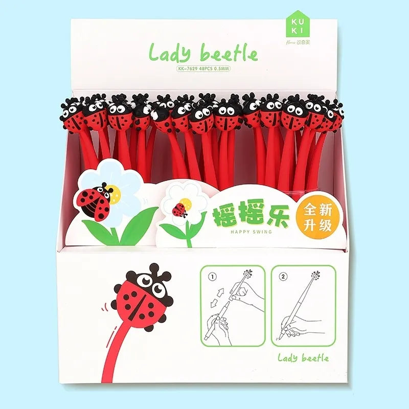 Ladybug Gel Pen Black Ink