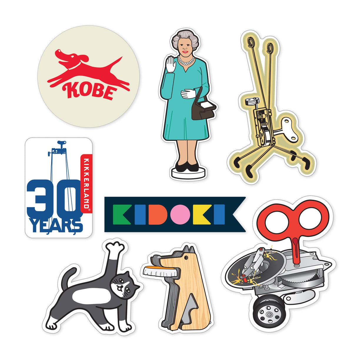 Paquete de pegatinas de Kikkerland n.º 1