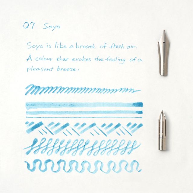 Functional tools for a lifetime of use. Our writing tools are designed to become your companions, developing personal character through the journey of ownership. The simple yet charming glass bottle has been designed for seamless use, creating a bottled ink that's bound to inspire writing with joy.
Once dry, our pigment inks are water resistant and lightfast to ensure your special message stands the test of time. The original bottle has been designed for ease of refill with any pen, while effortlessly bala