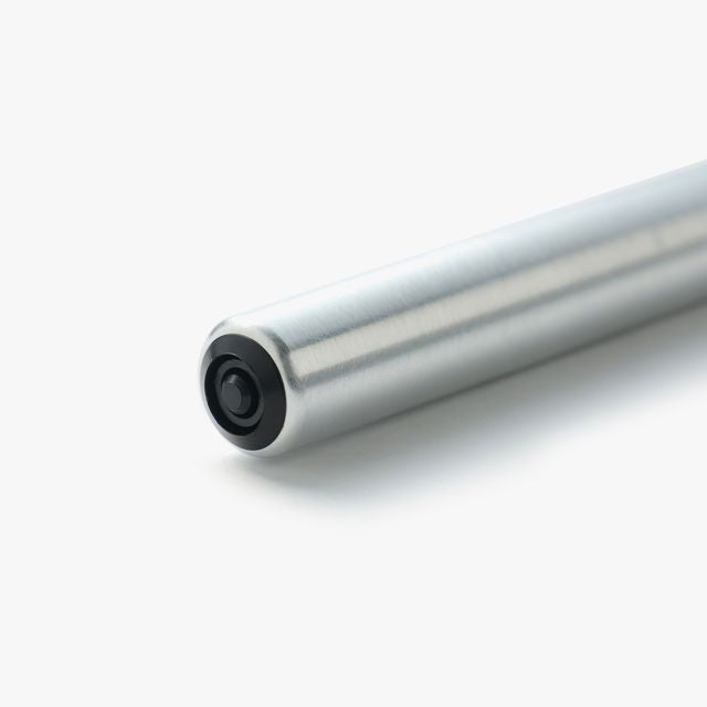 A nib holder that emerged from our desire to create a tool that inspires a lifetime of use, bringing joy to our hands and soul. From the timeless material to the comfortable thickness, form and length, each and every detail has been carefully considered to create a perfect fit. The 7-inch length is similar to that of a standard pencil. Designed to universal specifications to fit all standard nibs, the nib holder will travel with you for a lifetime of writing.
A nib holder machined from solid aluminiu