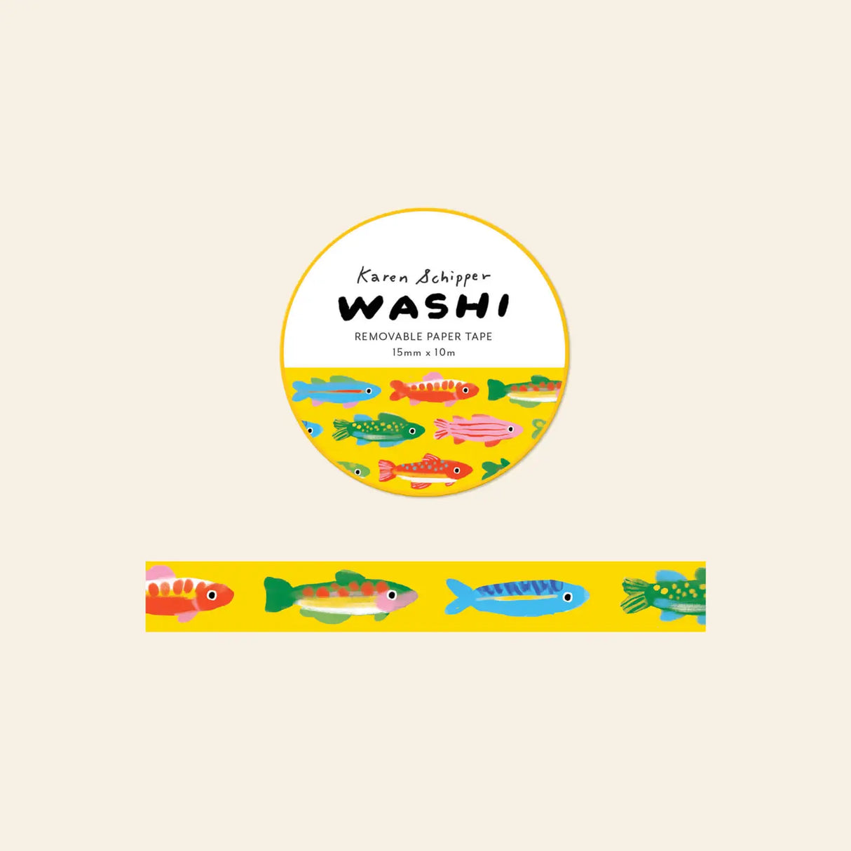 Karen Schipper Washi Tape - Trout
The Cats Washi Tape is made for shoppers who can’t resist cute cat stationery. The illustrated cats stretch, leap, and lounge across a soft pink background, giving this decorative paper tape a playful look for journals, packages, planners, and happy mail.
Tape dimensions: 15mm x 10m
Each tape is approx. 1.75” x 1.75” x 0.65”
Packaged in clear plastic with two round branded stickers on each side of the roll
Designed in the USA, made in China