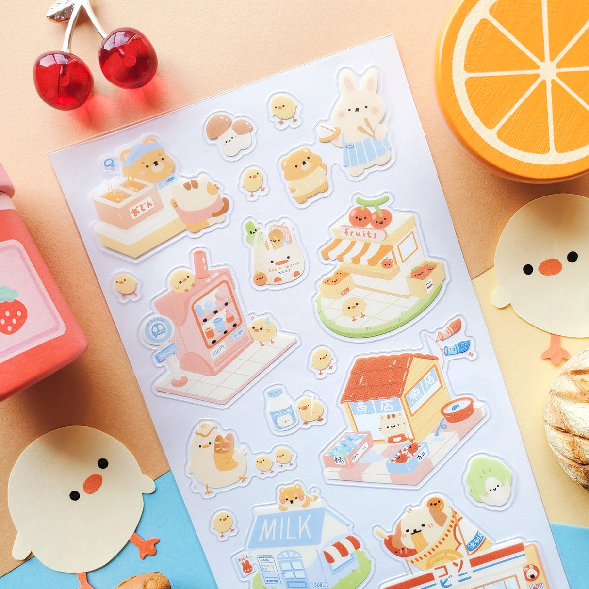 STICKII Kawaii Japanese Market Sticker Sheet