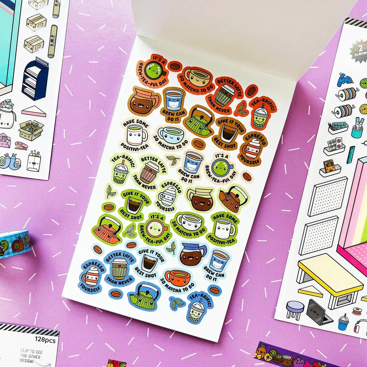 Say hello to your new BFF: the Kawaii Planner Sticker Pad! Packed with over 1900 ridiculously cute stickers (think stars, cakes, and little alien pals), this pad is your go-to for making your planner, bullet journal, or to-do list way more fun. Warning: productivity may skyrocket due to extreme cuteness.