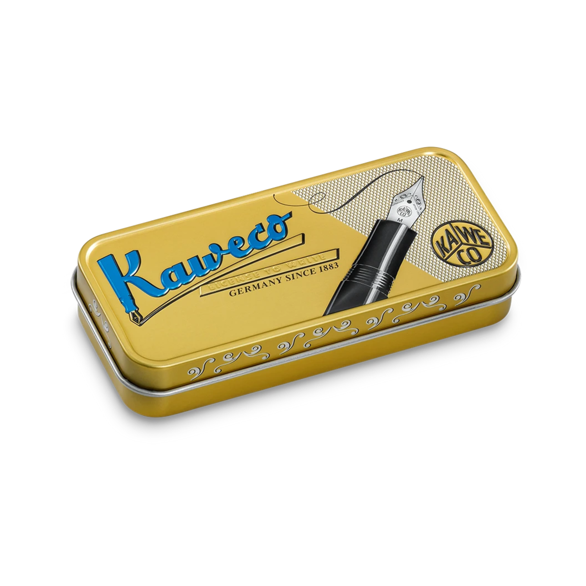 Kaweco Brass SPORT Mechanical Pencil .7mm
Heavy mechanical pencil made of high-quality brass with an individual touch.
Writing instruments of the series Kaweco Brass Sport develop a natural and unique patina during the use. Every mechanical pencil becomes an individual item over time due to this. The sturdy brass is complemented by fine silver elements, such as the logo cap. The writing instrument's high weight already presses slightly onto the paper by itself. This feature makes it possible for you to dr
