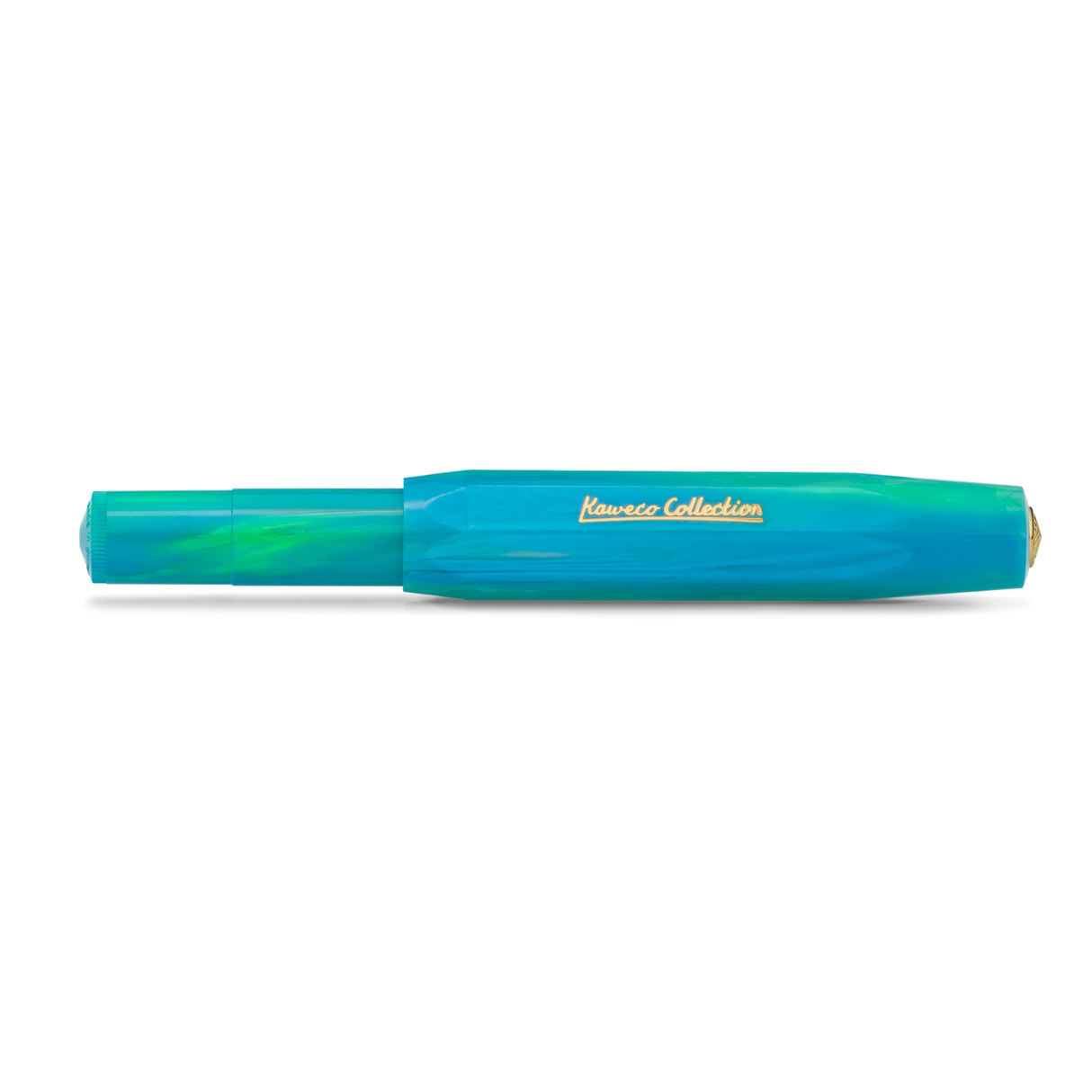Kaweco COLLECTION Fountain Pen - Marble Ocean
Explore the depths of the world's oceans
Get ready to go on a treasure hunt with our new Kaweco Collection fountain pen. The Marble Ocean combines the dynamic shades of green and blue with flowing lightness, which reflect the variety of colours of the ocean. From crystal clear, turquoise waters, deep blue seabed and even fluorescent flora and fauna, the Kaweco Collection Marble Ocean finds a stream of inspiration in it.