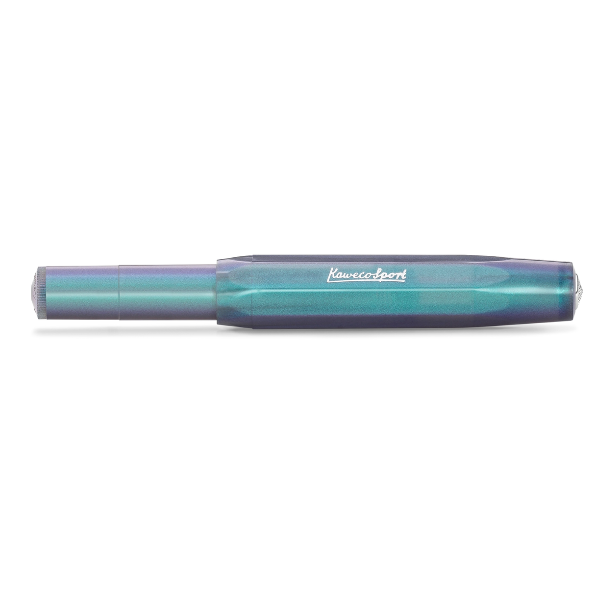 Kaweco LUNAR SPORT Fountain Pen - Shadow Blue
Mysterious as the moon
Houston, we have a new series: the new LUNAR SPORT takes its first steps into the Kaweco standard range. Now the series sparkles again in two more magical nuances: While our Shadow Blue is reminiscent of mysterious galaxy nebulae in the space depths, the Light Blue shines with its more subtle and gentle properties, like forget-me-nots in full bloom.
Both are imbued with an intriguing, iridescent color change that makes the blue and purpl