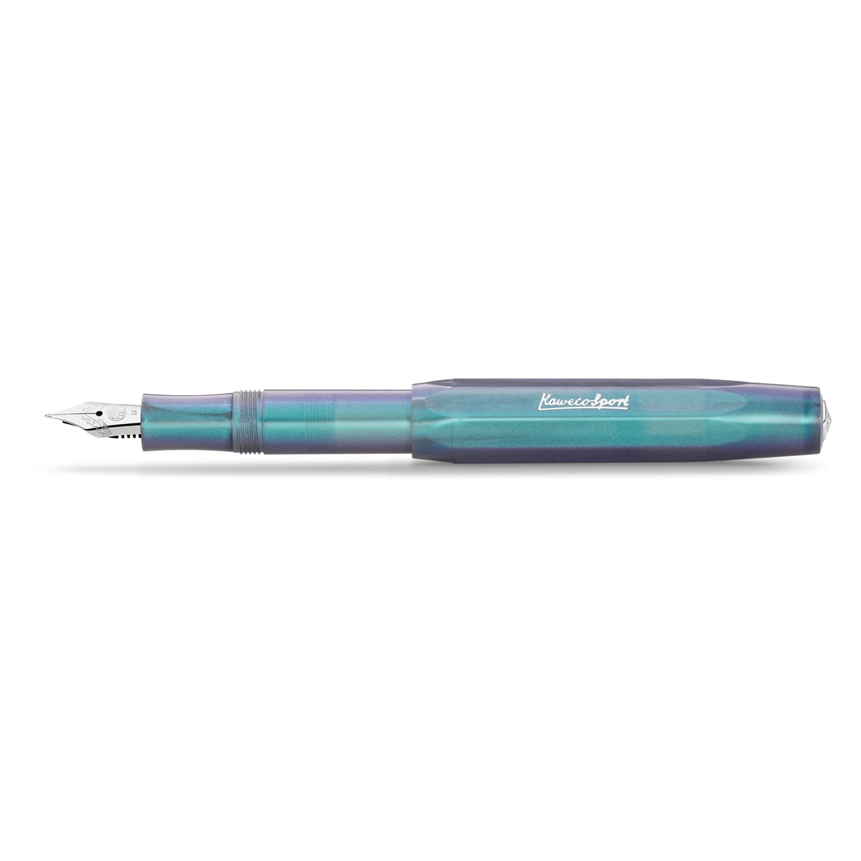 Kaweco LUNAR SPORT Fountain Pen - Shadow Blue
Mysterious as the moon
Houston, we have a new series: the new LUNAR SPORT takes its first steps into the Kaweco standard range. Now the series sparkles again in two more magical nuances: While our Shadow Blue is reminiscent of mysterious galaxy nebulae in the space depths, the Light Blue shines with its more subtle and gentle properties, like forget-me-nots in full bloom.
Both are imbued with an intriguing, iridescent color change that makes the blue and purpl