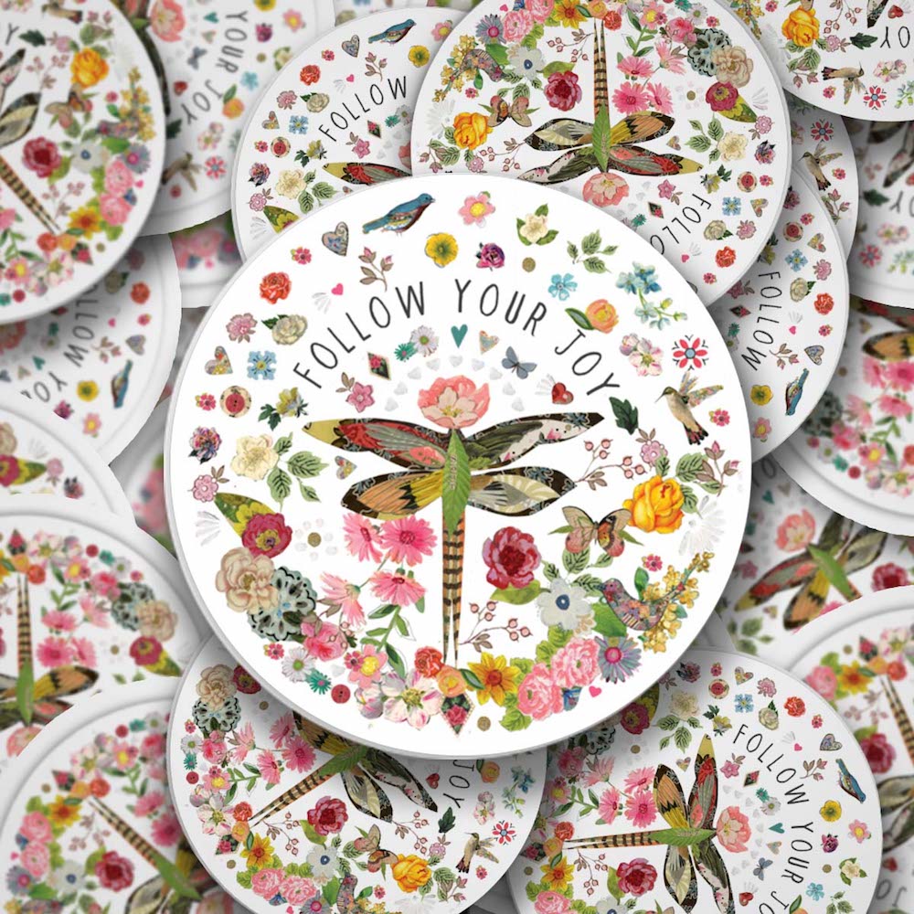 Kelly Rae Roberts Follow Your Joy Vinyl Sticker