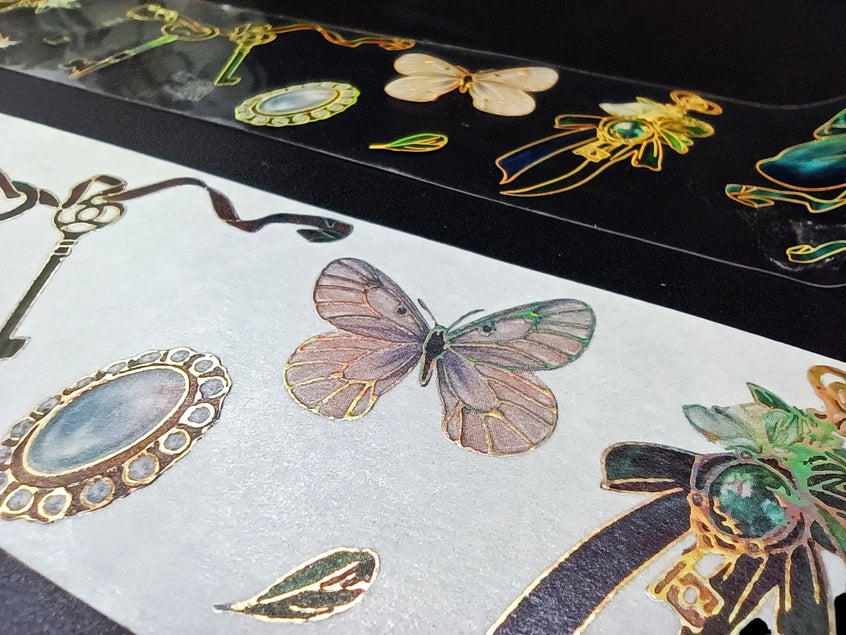 Cinta washi con relieve de llaves