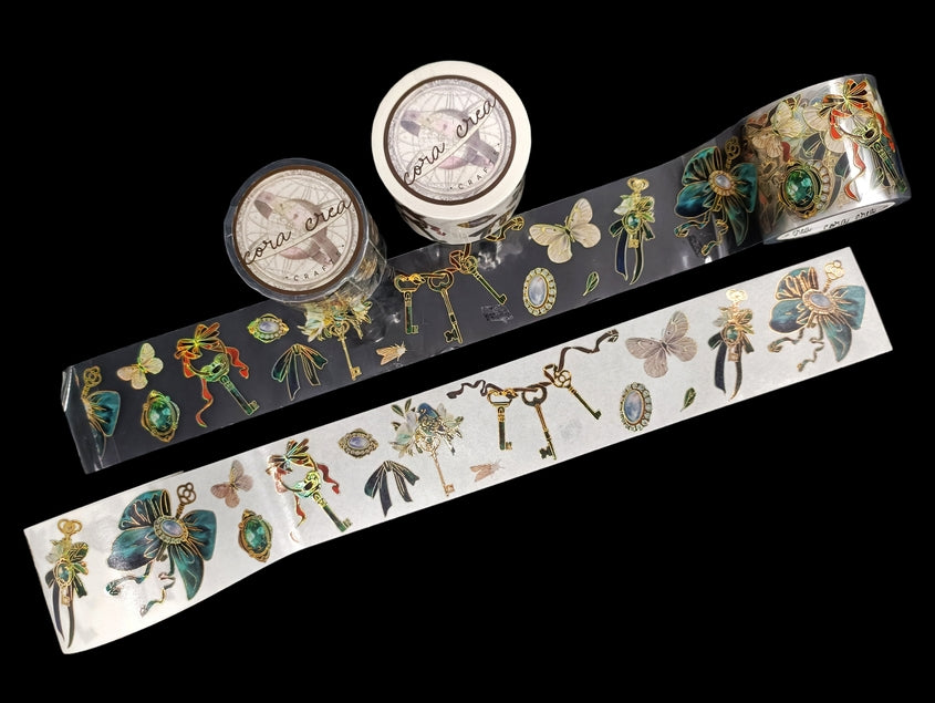 Cinta washi con relieve de llaves