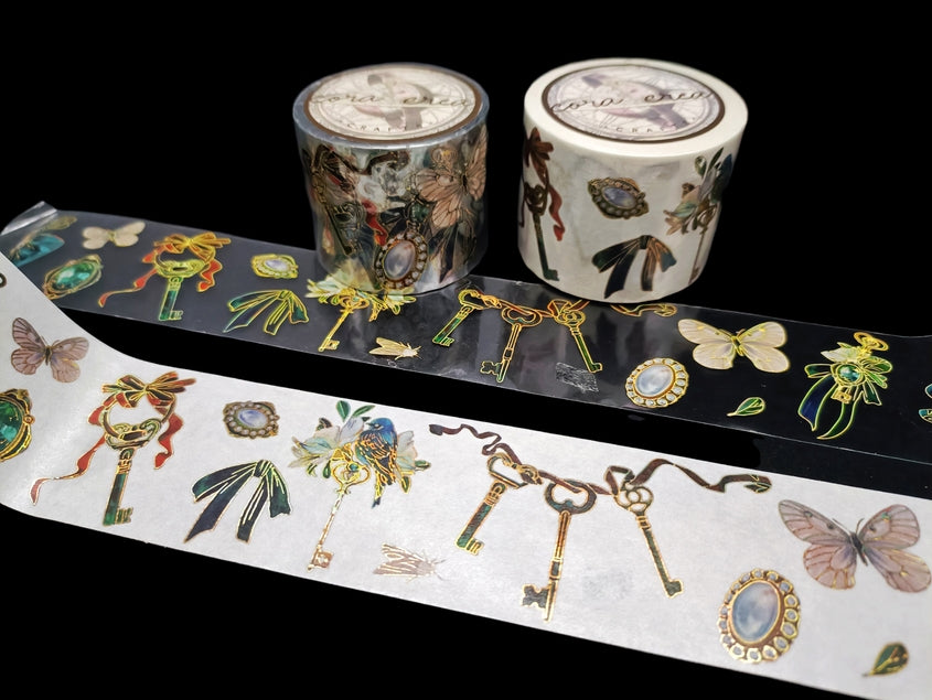 Cinta washi con relieve de llaves