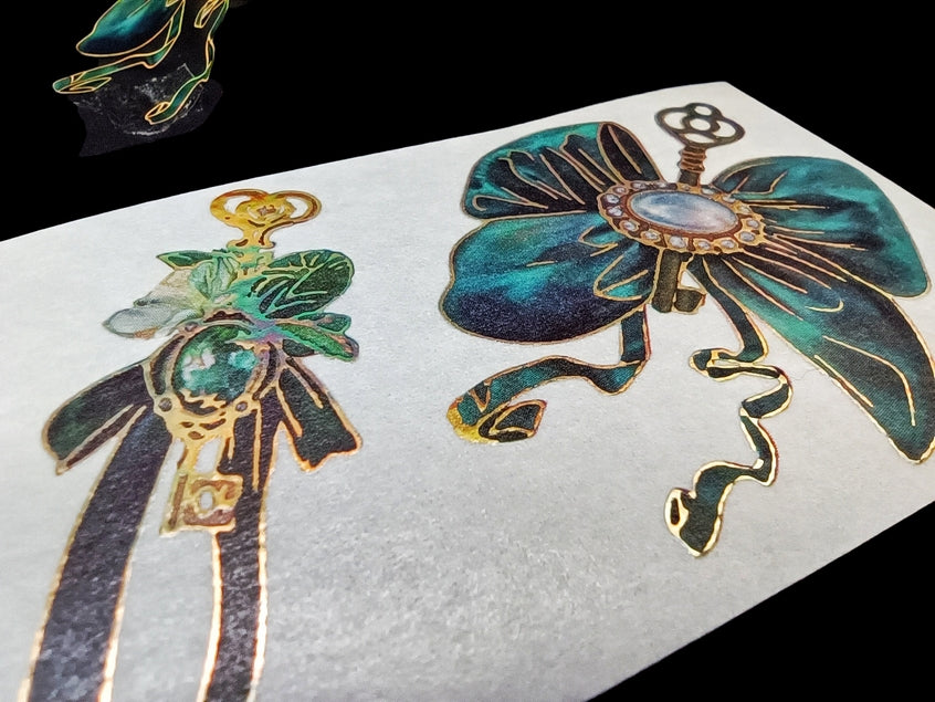 Cinta washi con relieve de llaves