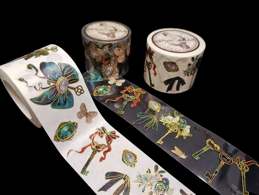 Cinta washi con relieve de llaves