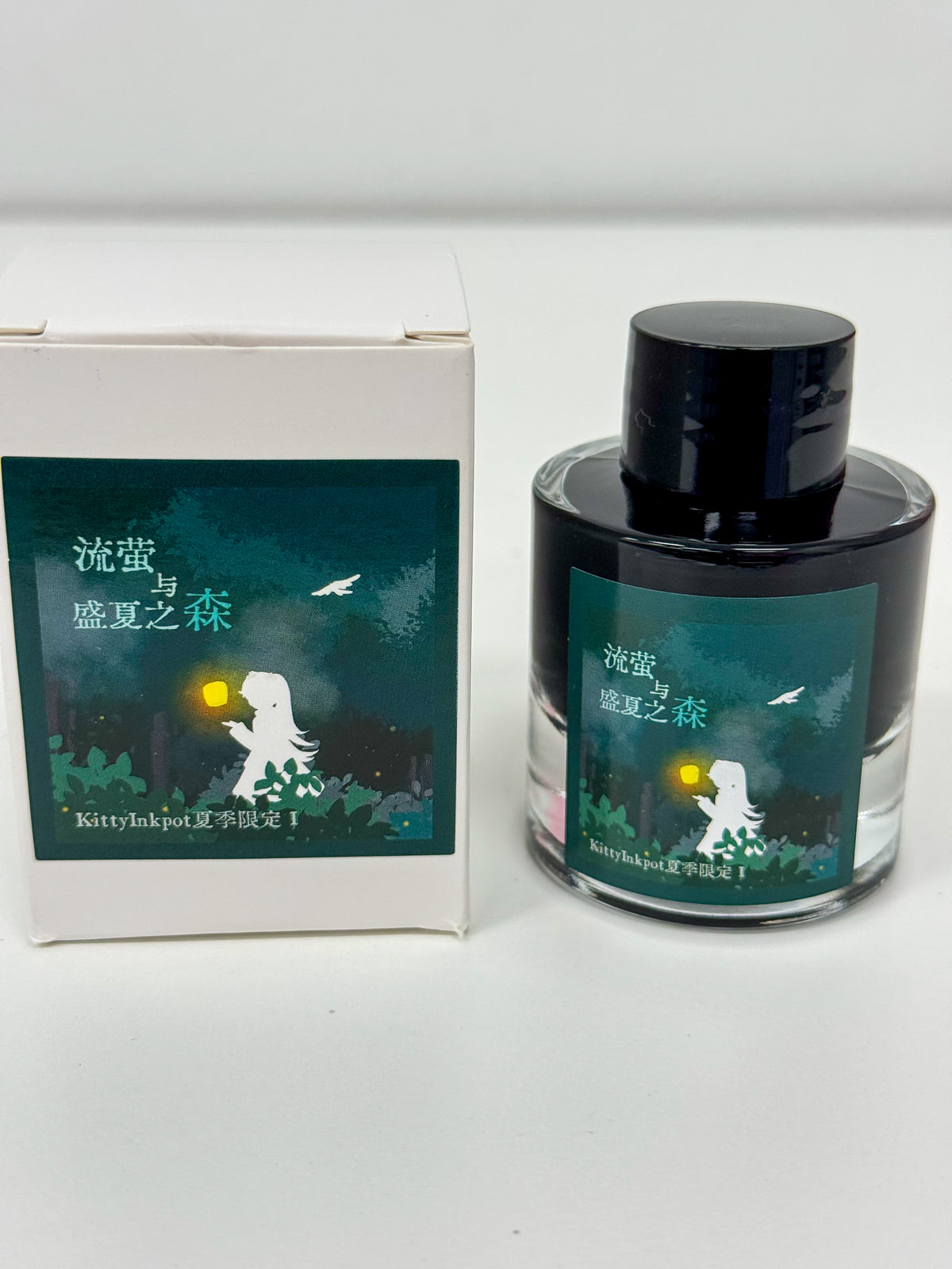 Kitty Inkpot – Fireflies and the Forest of Midsummer Ink 流萤与盛夏之森 (2025 Summer Limited Edition) Ink Bottle