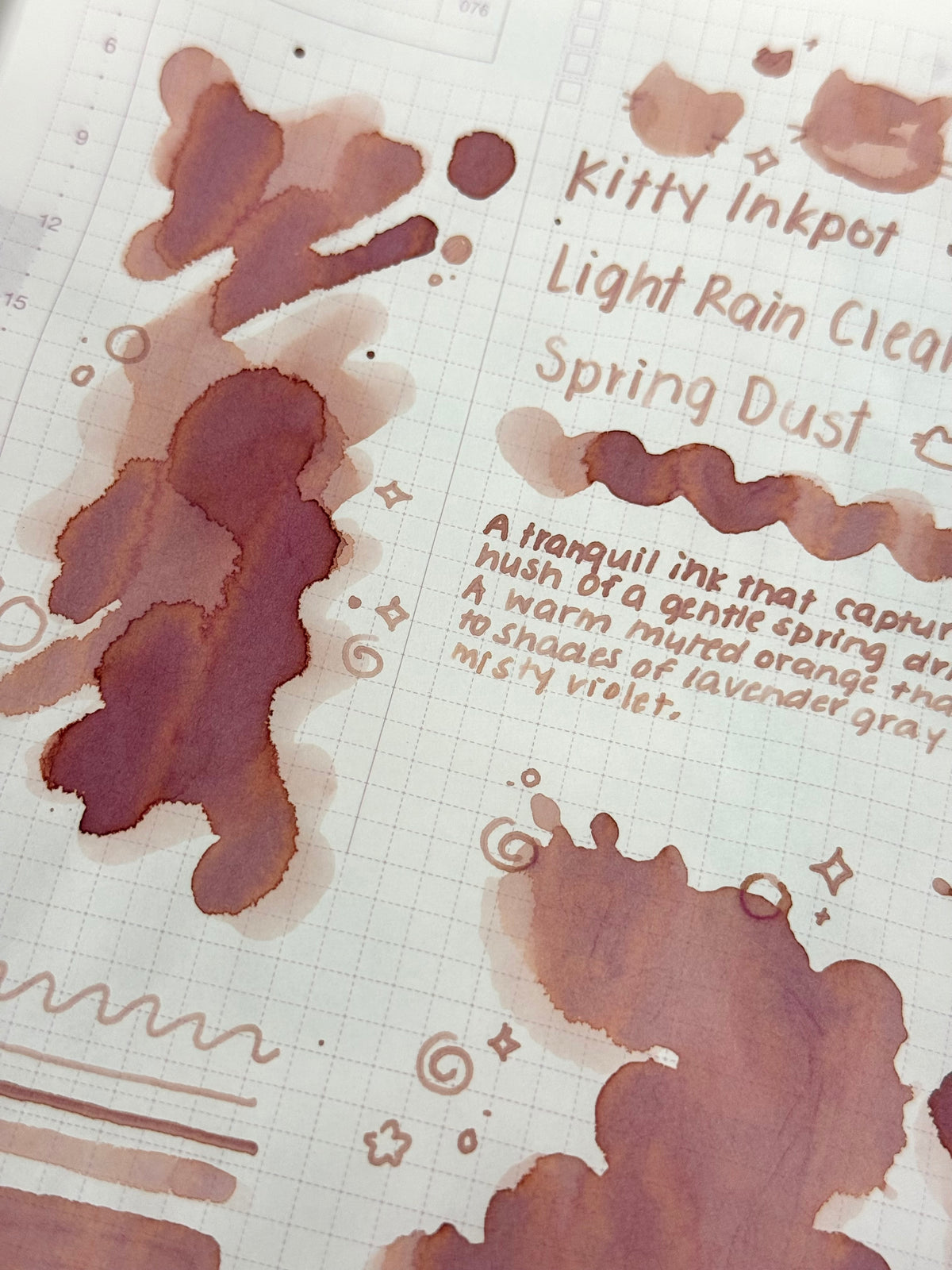 Kitty Inkpot – Light Rain Clears Spring Dust Ink 微雨濯春尘 (2025 Spring Limited Edition)