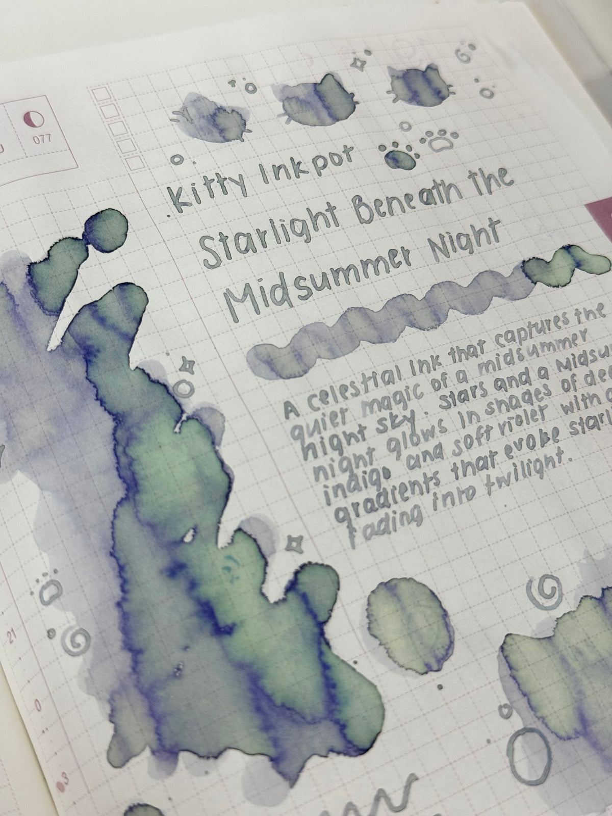 Kitty Inkpot – Starry Sky & Midsummer Night Ink 繁星与仲夏之夜 (2025 Summer Limited Edition)