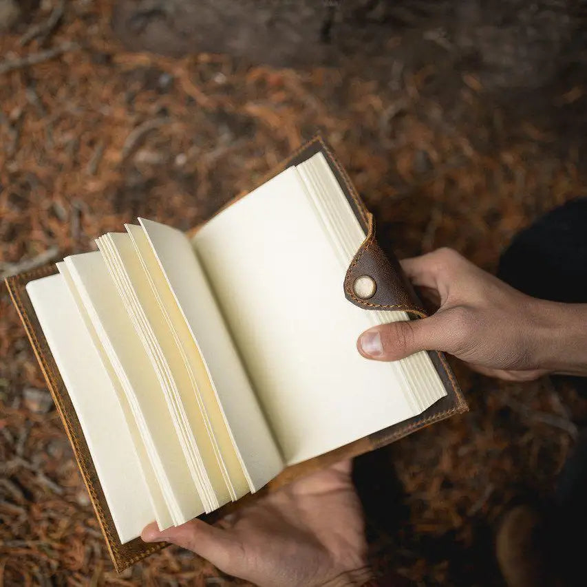 Kodiak Leather Drifter Journal Refill Paper
This refill features 210 blank pages—perfect for capturing thoughts, sketches, travel memories, or daily reflections. The smooth paper offers a satisfying writing experience whether you prefer pen, pencil, or fountain ink.
Made to pair with the Kodiak Leather Drifter Journal, this refill provides generous space without adding bulk.
Does NOT include a cover. 