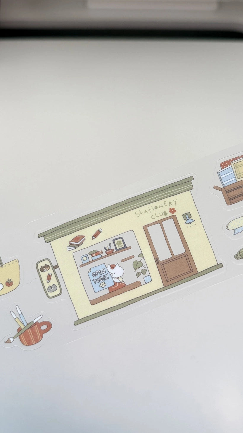 A Cup of Journaling P.E.T Tape, a collaboration with Idiot Sandwich
Add a touch of seasonal whimsy to your creative projects with Our first collaboration with Idiot Sandwich, an Illustrator from Vietnam. Thao illustrations captures everything Kubo and Lucy is about, coffee, stationery and journaling. This P.E.T tape is perfectly Kiss Cut, for easy use.