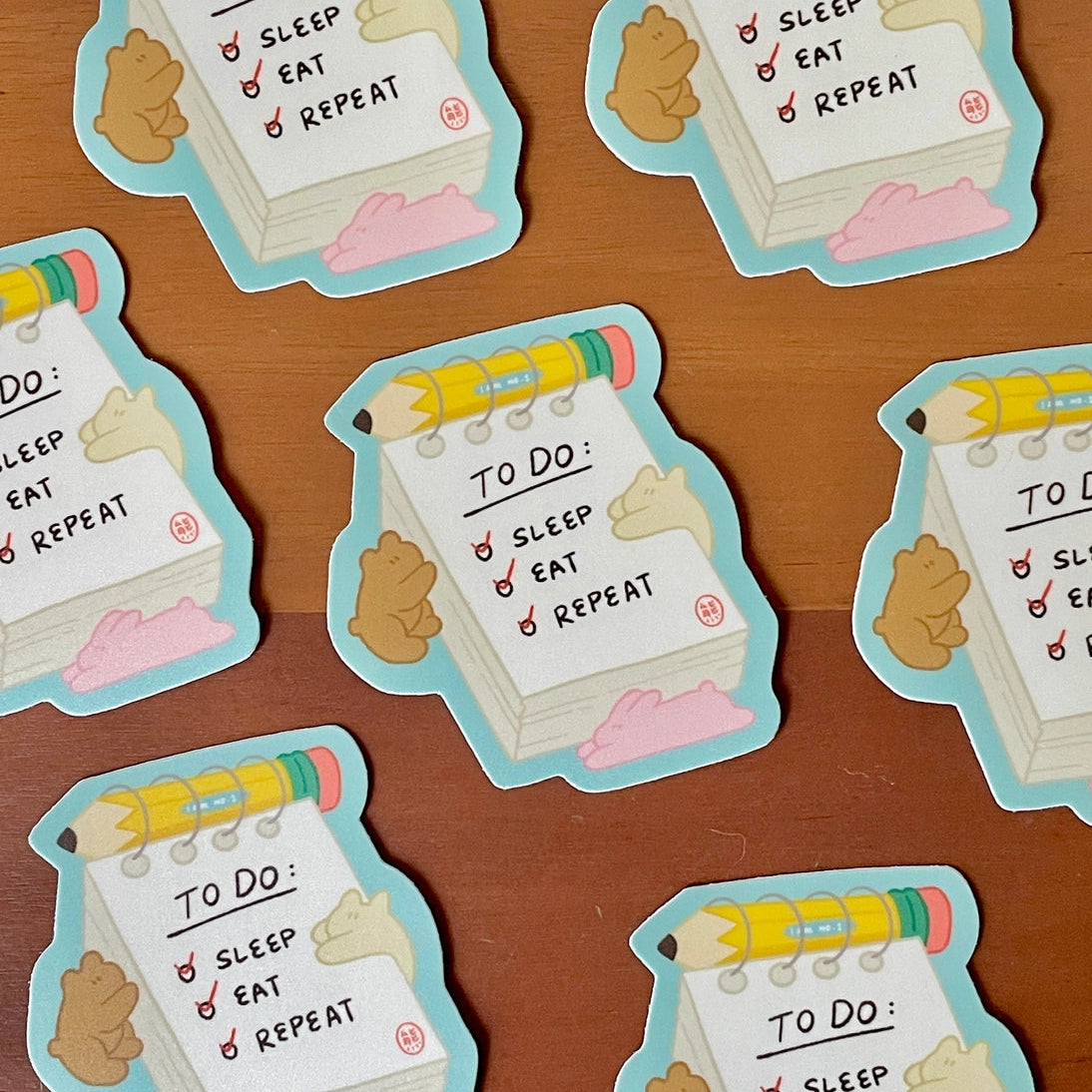 2.5” inch waterproof matte vinyl sticker
Whats on your to-do list?
Perfect for notebooks, water bottles, etc.