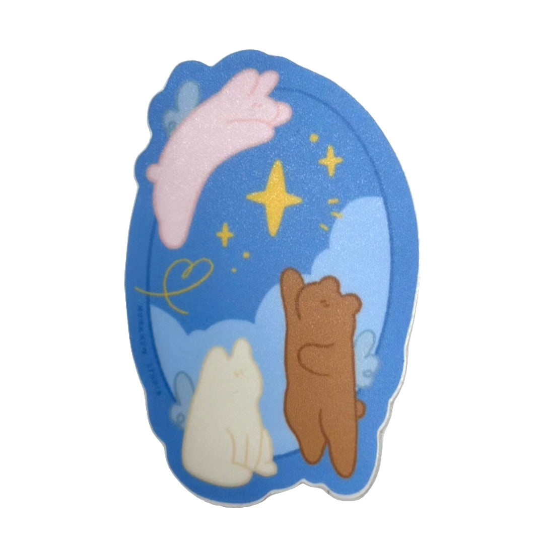 Kumakun Studio Vinyl Sticker - Lullaby
Add a gentle touch of whimsy to your everyday items. Perfect for notebooks, water bottles, etc.
2.5” inch
Waterproof
Matte vinyl sticker
