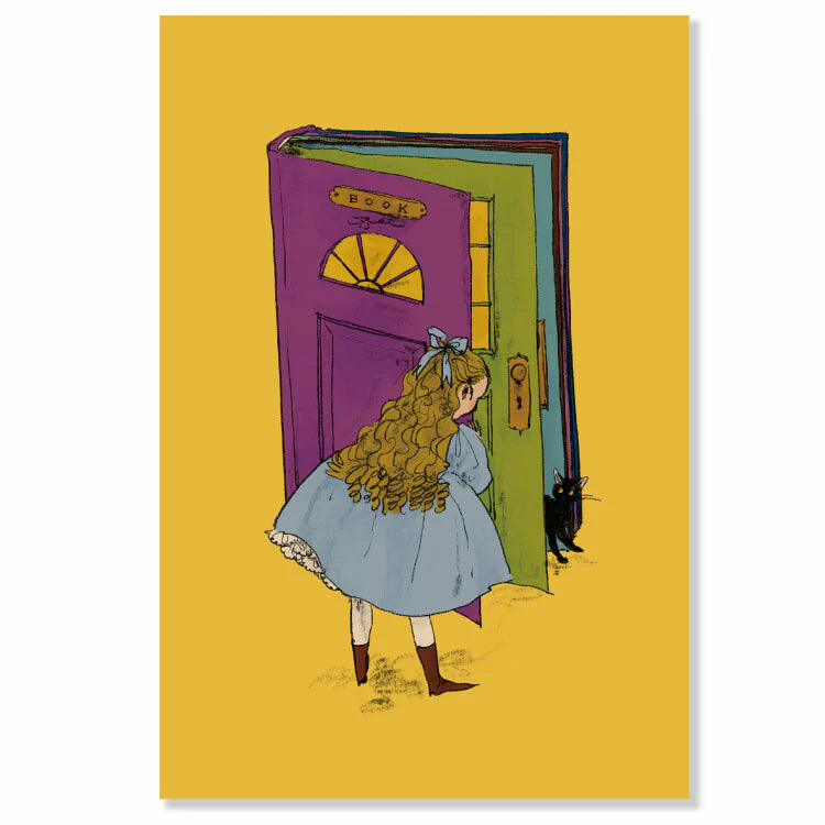Kurahashirei Postcard - Hello
An adorable postcard portraying the beautiful artwork of Kurahashi Rei. Featuring the appearance of a young girl and a cat that's constantly by her side, these illustrations radiate warmth and whimsy that naturally lures you in.
4in x 6in