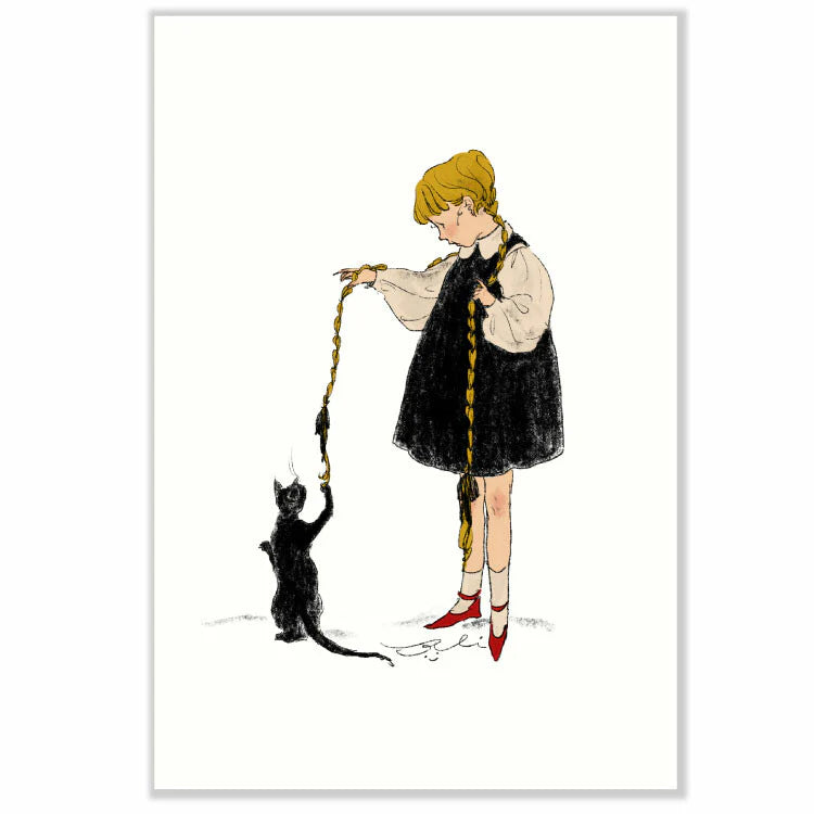 Kurahashirei Postcard - Nakayoshi
An adorable postcard portraying the beautiful artwork of Kurahashi Rei. Featuring the appearance of a young girl and a cat that's constantly by her side, these illustrations radiate warmth and whimsy that naturally lures you in.
4in x 6in