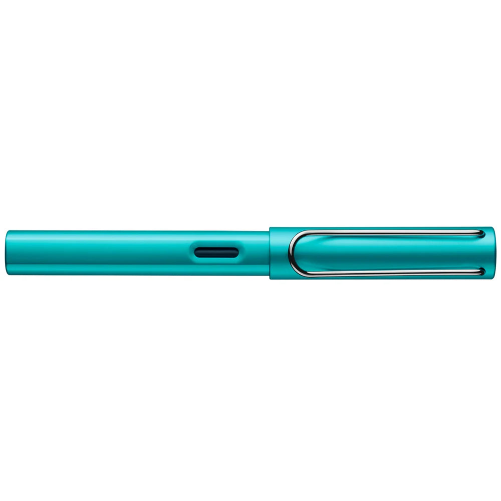 Light, lighter, LAMY AL-star: the writing classic made of resistant aluminium masters all challenges of everyday life in style. The transparent grip lies comfortably in the hand and, with an unobstructed view of the ink duct, turns the functional into a visual highlight. The series is ever inspiring with new special editions in current trendy colours and is thus an inspiring must-have in any pencil case.
Lightweight fountain pen with polished steel nib and ergonomic grip made of high-quality transparent pl