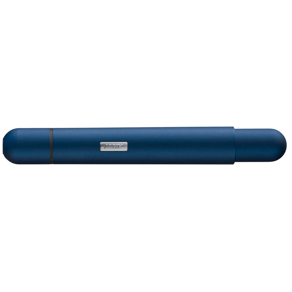 LAMY Pico Ballpoint Pen - Imperial Blue
Innovative pocket pen full of transformative power.
The LAMY pico reaches unimagined greatness under pressure: the innovative pocket pen transforms into a full-size biro with just one finger movement thanks to an ingenious double push mechanism inside. Strikingly different and surprising, it brings a piece of innovation to even the smallest pencil case or even trouser pocket as a handy everyday companion.
Matte dark blue lacquer finish with 1 refill of LAMY M
