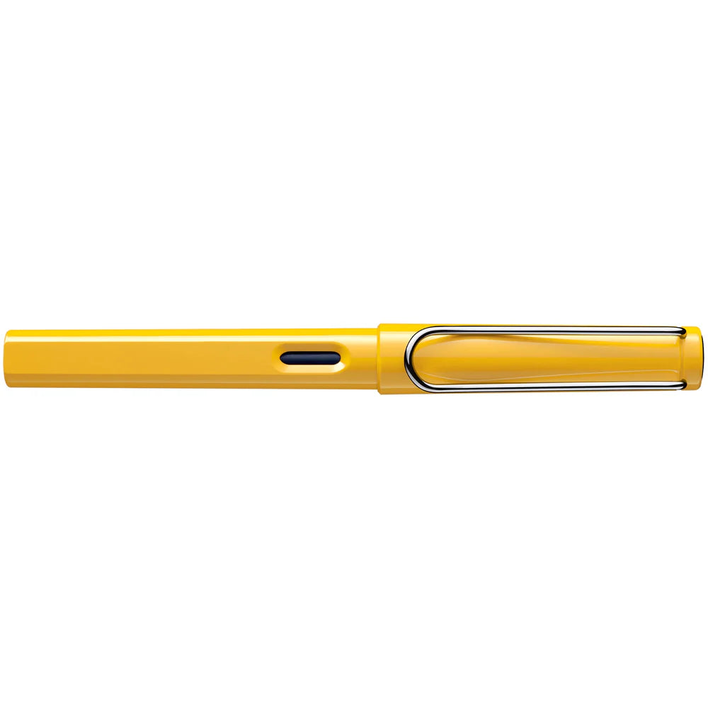 Fountain pen, icon, global success: the LAMY safari has been a beloved classic since its introduction in the 1980s and enjoys a cult status untypical for a writing instrument. Countless colours and ever-changing special editions make hearts beat faster - whether for the pencil case or the carefully curated fountain pen collection.
The LAMY safari is more than the sum of its details: it is aesthetic, robust and individual. The distinctive, self-sprung clip keeps the writing instrument securely fastened in p