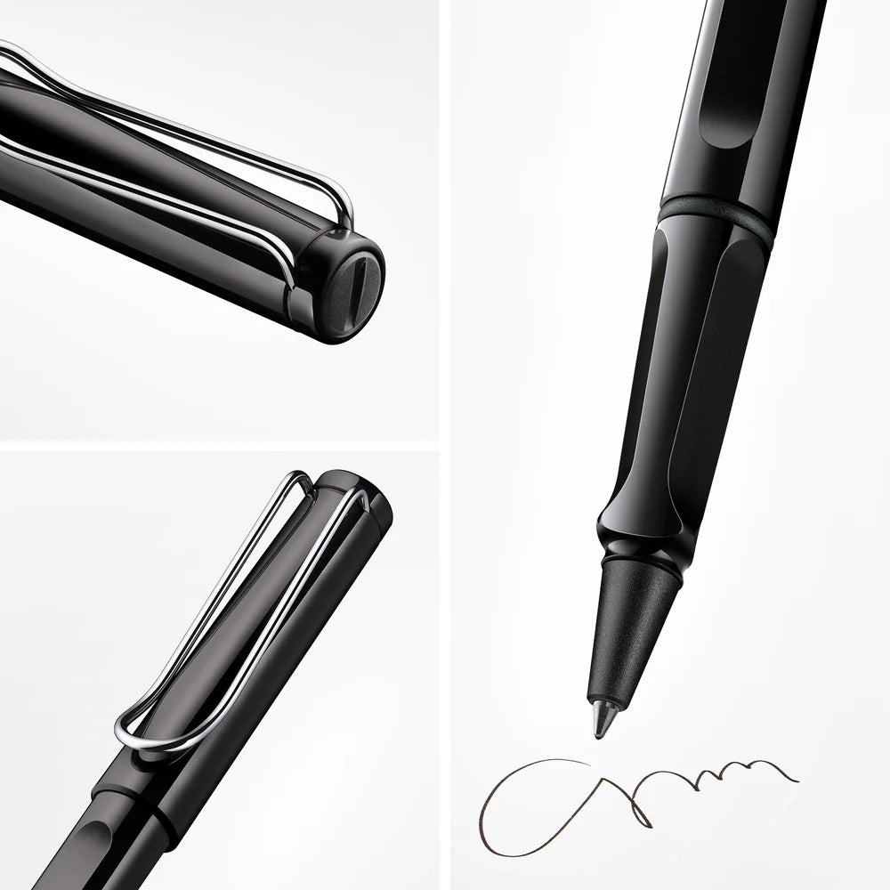Fountain pen, icon, global success: the LAMY safari has been a beloved classic since its introduction in the 1980s and enjoys a cult status untypical for a writing instrument. Countless colours and ever-changing special editions make hearts beat faster - whether for the pencil case or the carefully curated fountain pen collection.
The LAMY safari is more than the sum of its details: it is aesthetic, robust and individual. The distinctive, self-sprung clip keeps the writing instrument securely fastened in p