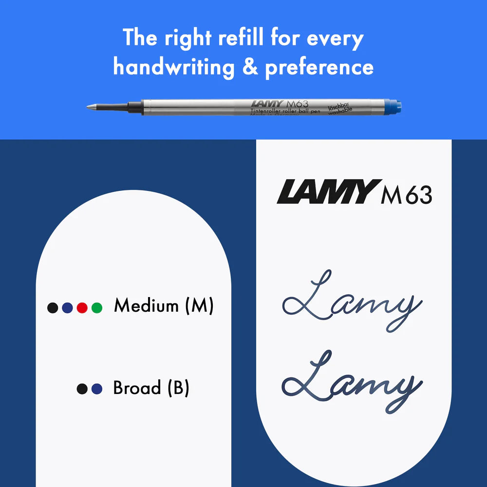 Fountain pen, icon, global success: the LAMY safari has been a beloved classic since its introduction in the 1980s and enjoys a cult status untypical for a writing instrument. Countless colours and ever-changing special editions make hearts beat faster - whether for the pencil case or the carefully curated fountain pen collection.
The LAMY safari is more than the sum of its details: it is aesthetic, robust and individual. The distinctive, self-sprung clip keeps the writing instrument securely fastened in p