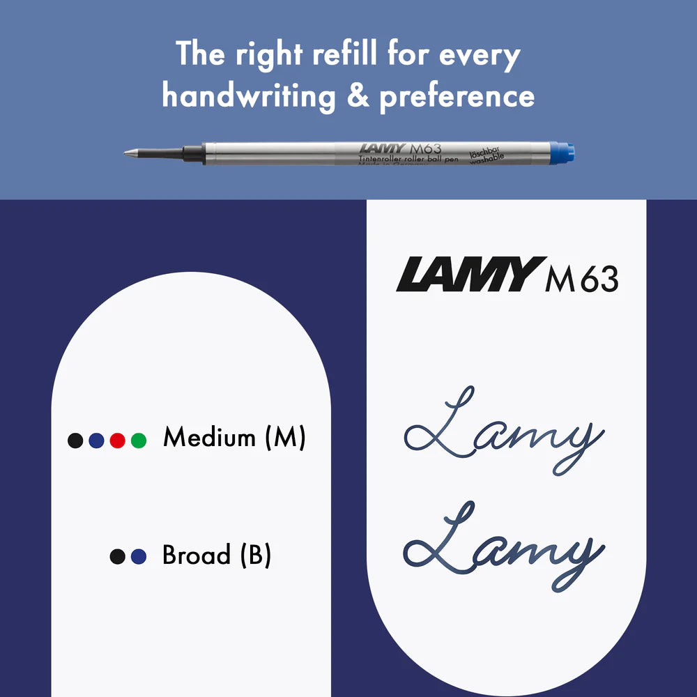 Fountain pen, icon, global success: the LAMY safari has been a beloved classic since its introduction in the 1980s and enjoys a cult status untypical for a writing instrument. Countless colours and ever-changing special editions make hearts beat faster - whether for the pencil case or the carefully curated fountain pen collection.
The LAMY safari is more than the sum of its details: it is aesthetic, robust and individual. The distinctive, self-sprung clip keeps the writing instrument securely fastened in p
