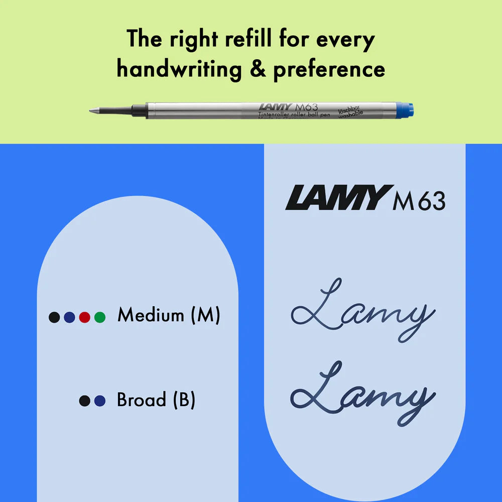 Fountain pen, icon, global success: the LAMY safari has been a beloved classic since its introduction in the 1980s and enjoys a cult status untypical for a writing instrument. Countless colours and ever-changing special editions make hearts beat faster - whether for the pencil case or the carefully curated fountain pen collection.
The LAMY safari is more than the sum of its details: it is aesthetic, robust and individual. The distinctive, self-sprung clip keeps the writing instrument securely fastened in p