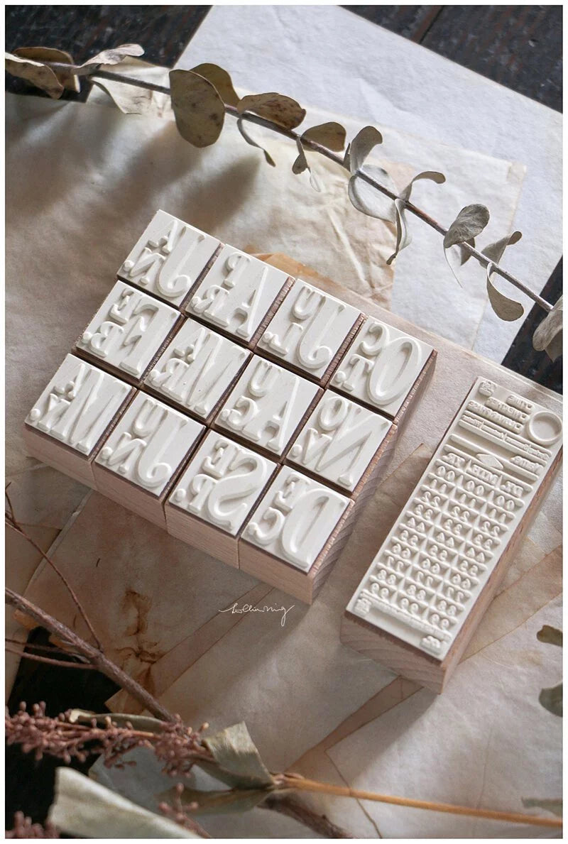 LCN Wooden Stamp - Ticket Stamp Set A