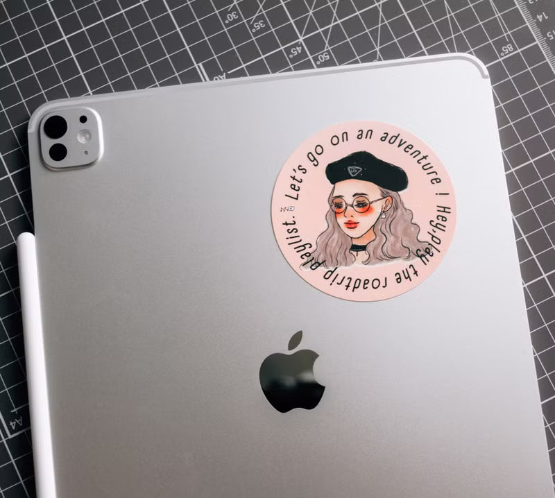 La Dolce Vita - Beret Girl Waterproof Vinyl Sticker
