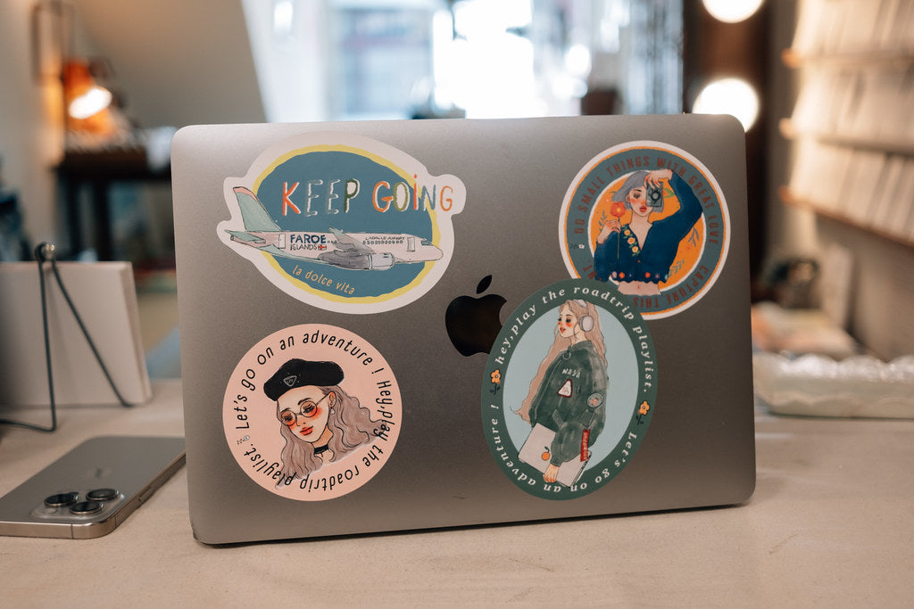 La Dolce Vita - Beret Girl Waterproof Vinyl Sticker