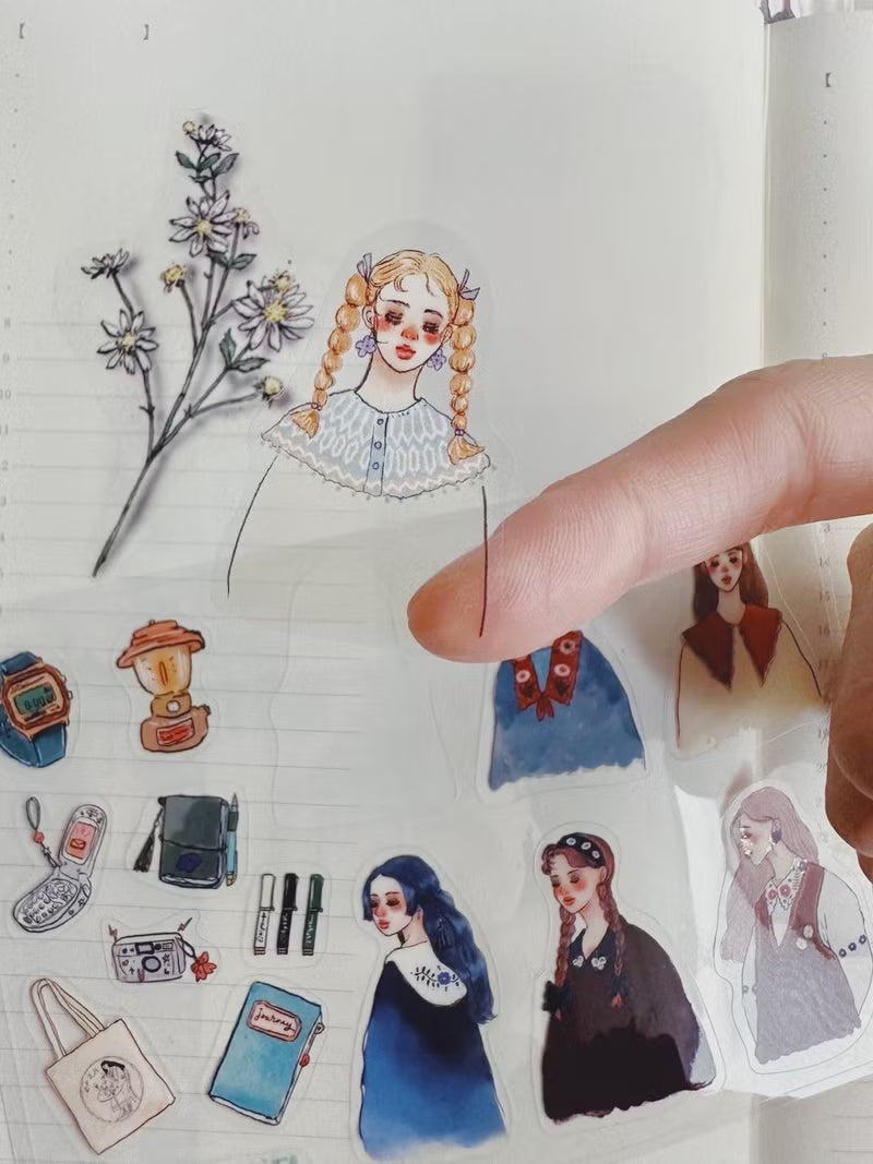 La Dolce Vita - Camping Life Transparent Sticker Set of 2
