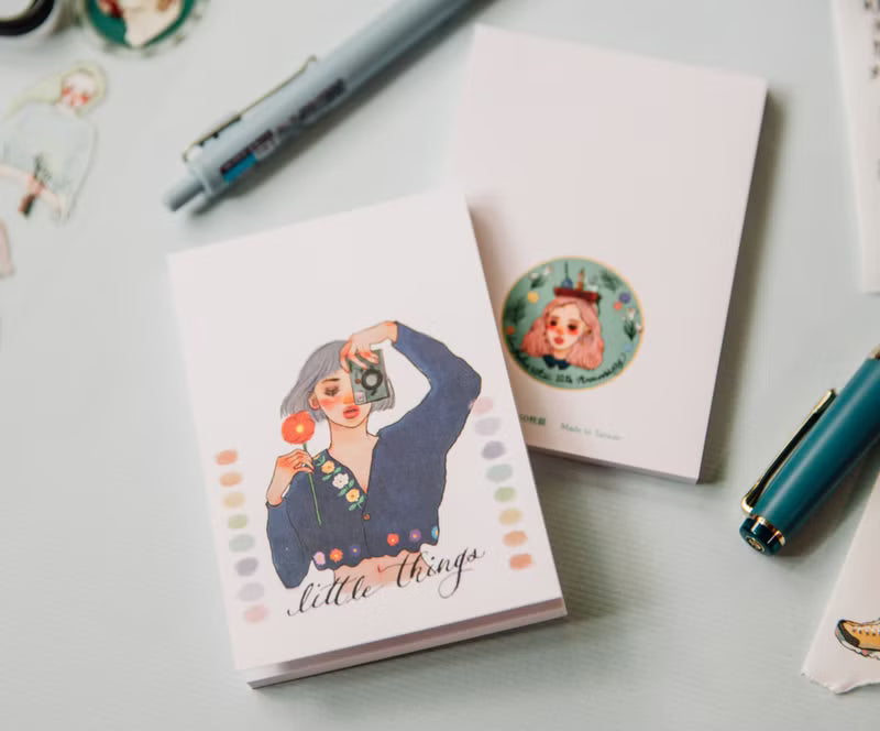 La Dolce Vita - Garden Photography Girl Memo Pad