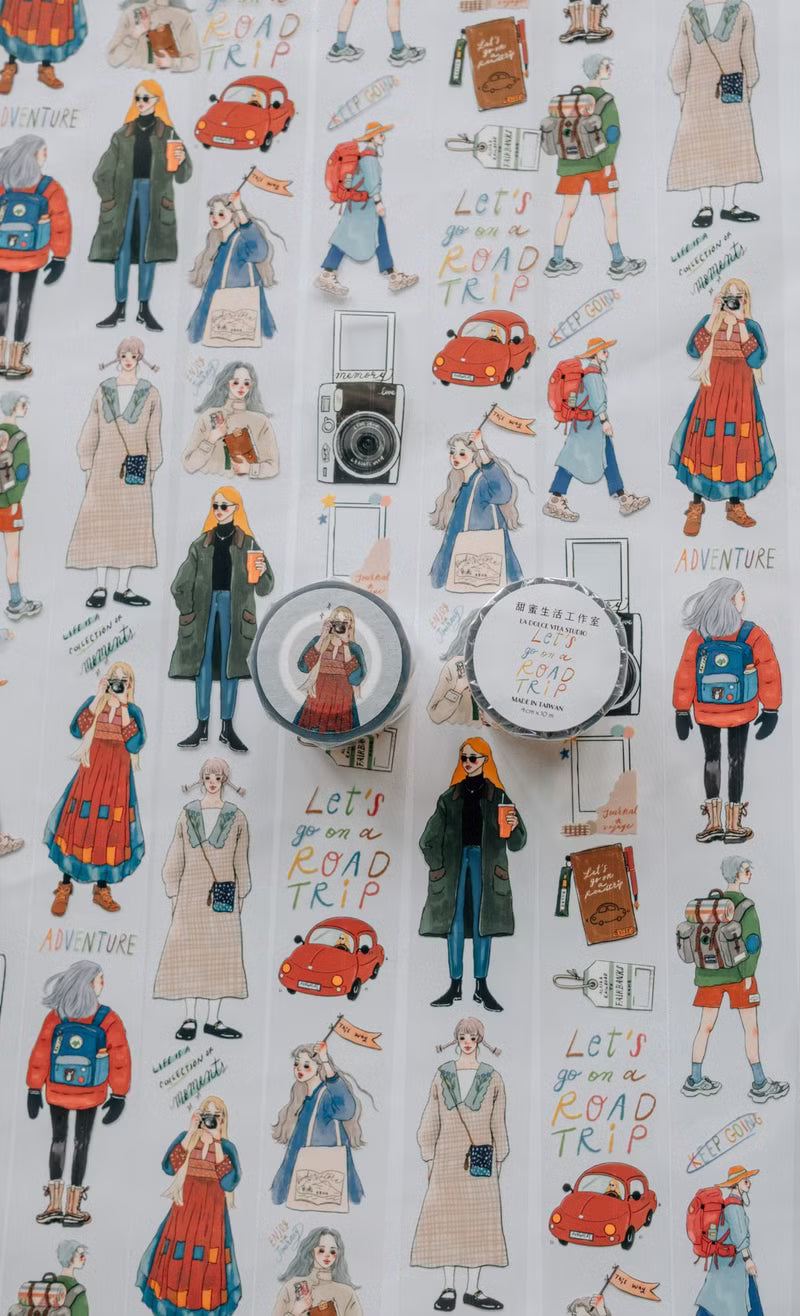 La Dolce Vita - Let's Go On A Road Trip PET Tape
Let's go on a road trip.
The scenery along the way is a gift of a lifetime.
Product information:
PET tape
4 cm wide, 10 meters long, 90 cm long
Made in Taiwan