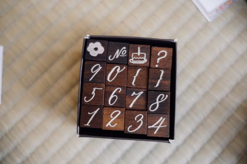 La Dolce Vita - Number and Symbol Stamp Set